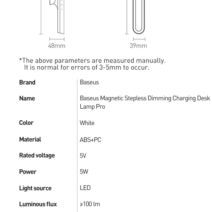 Baseus Desk Lamp Magnetic Hanging LED