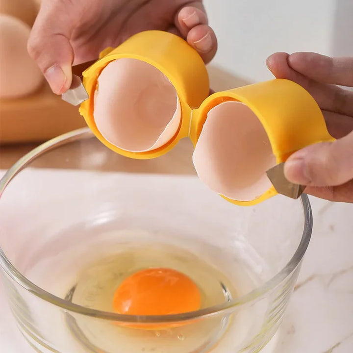 Egg breaker and separator