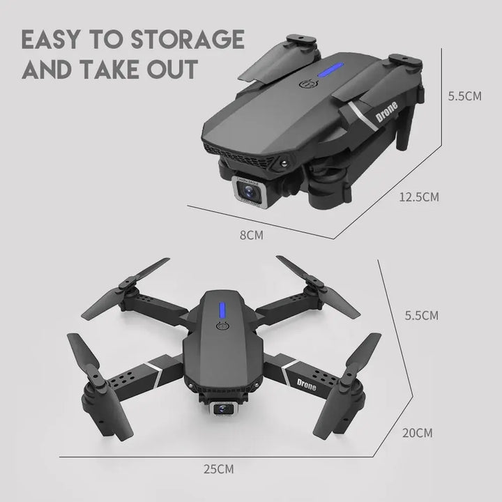 2024 E88Pro RC Drone 4K 1080P Wide Angle HD Camera