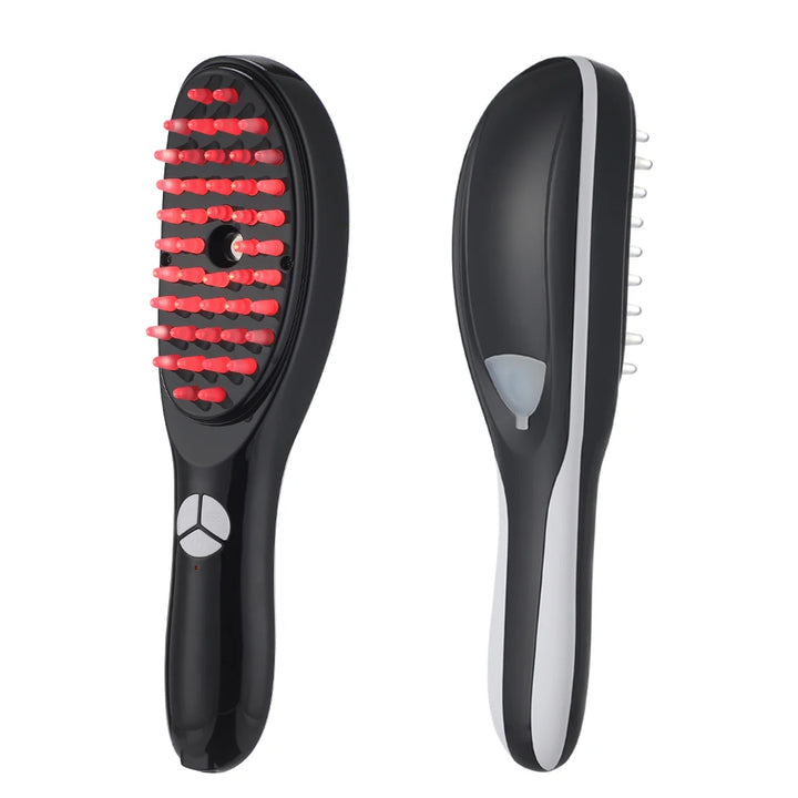 Electric Massage Comb Blue Red Light Therapy Vibration