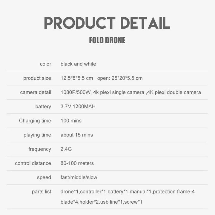 2024 E88Pro RC Drone 4K 1080P Wide Angle HD Camera