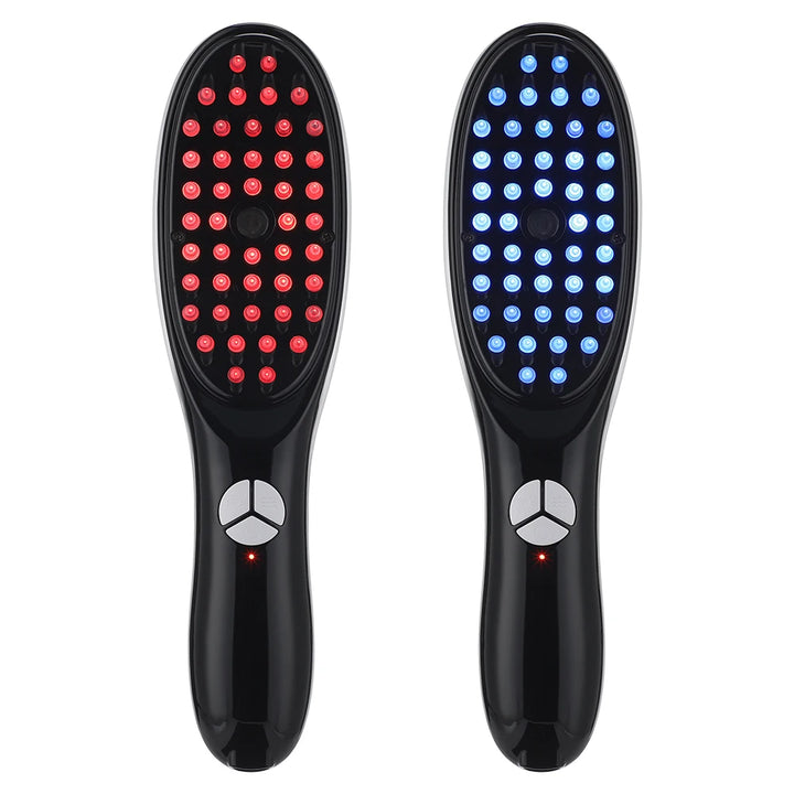 Electric Massage Comb Blue Red Light Therapy Vibration