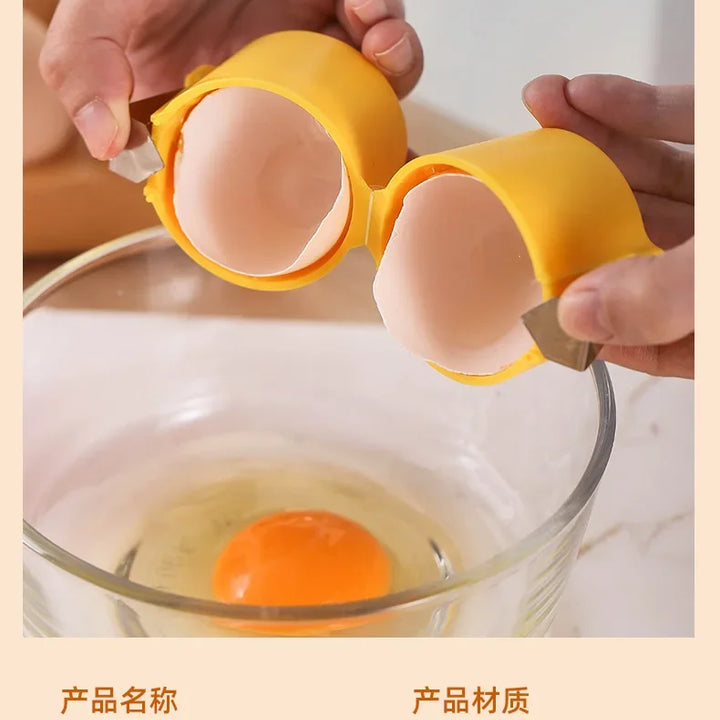 Egg breaker and separator